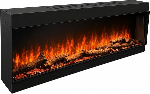Divina Fire Camino Elettrico da Incasso a Parete Frontale L 150 LED RGB APP DETROIT150 - DFLED150