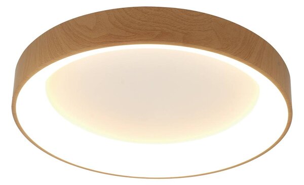 Mantra Iluminación Plafoniera a LED Niseko II, dimmerabile, Legno chiaro, Soggiorno / Sala da pranzo, Alluminio, Moderno, Plafoniera LED