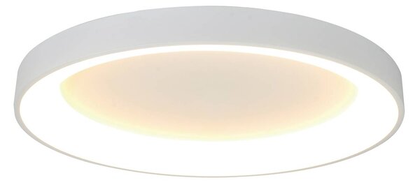 Mantra Iluminación Plafoniera a LED Niseko II, dimmerabile, Bianco / Opale, Soggiorno / Sala da pranzo, Alluminio, Moderno, Plafoniera LED