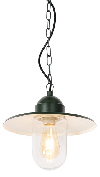 Moderna lampada a sospensione da esterno verde scuro IP44 - Kansas