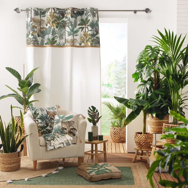 Tenda verde e crema 140x240 cm Balinesia - douceur d'intérieur