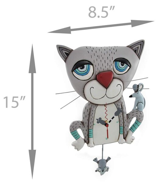 HORLOGE MOUSER CAT ALLEN DESIGNS ART. P1404