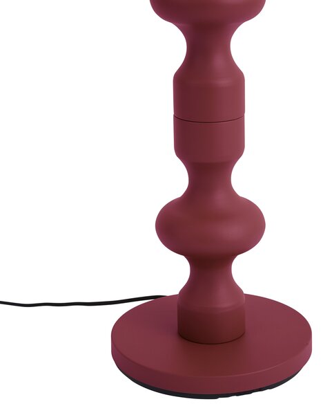 Lampada da terra retrò color prugna con paralume in tessuto 160 cm - Captain