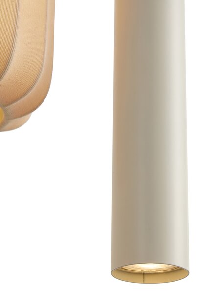 Lampada a Sospensione Japandi Beige 7 Luci - Pluni Tuba
