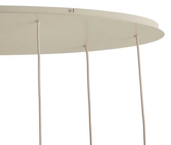 Lampada a Sospensione Japandi Beige 7 Luci - Pluni Tuba