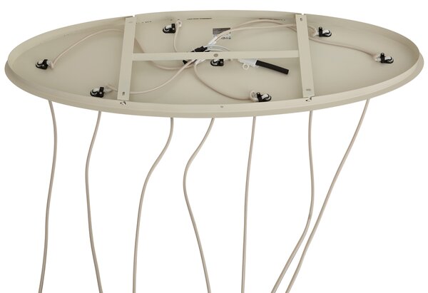 Lampada a Sospensione Japandi Beige 7 Luci - Pluni Tuba