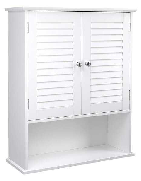 Armadietto da Parete per Bagno 60x18x71 cm Bianco