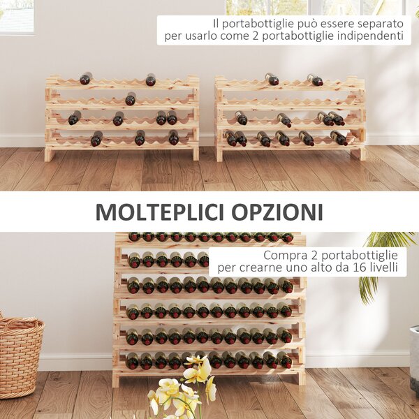 CANTINETTA IN LEGNO 16 POSTI SOVRAPPONIBILE - COLORE - Foto 10