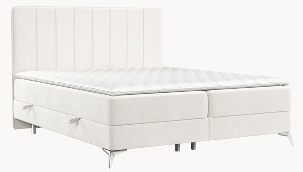 Letto boxspring in velluto fatto a mano con contenitore Aggaz, H3