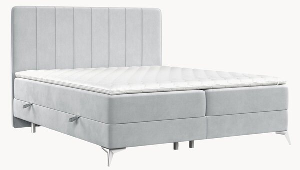 Letto boxspring in velluto fatto a mano con contenitore Aggaz, H3