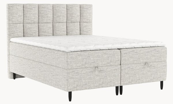 Letto boxspring fatto a mano con contenitore Attik, H3