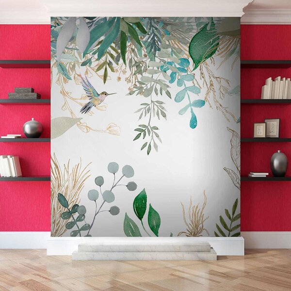 Carta da parati La delicata espressione artistica della natura, Carta da parati Foglie, Carta da parati popolare, u17579 - Tapeko.it