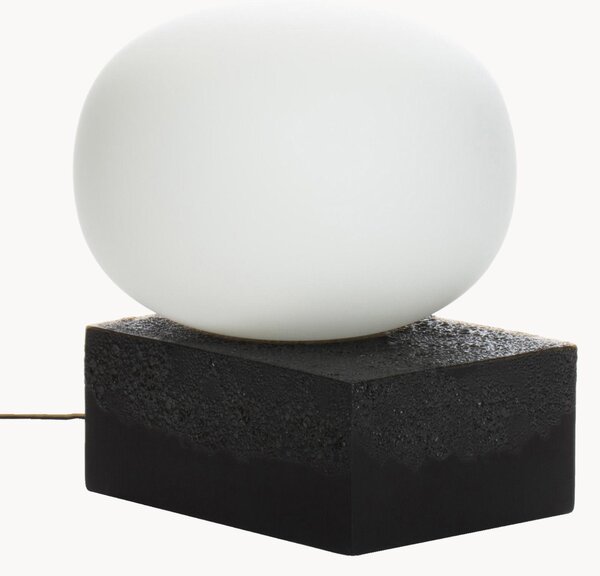 Lampada da tavolo a LED in vetro soffiato Magma Two