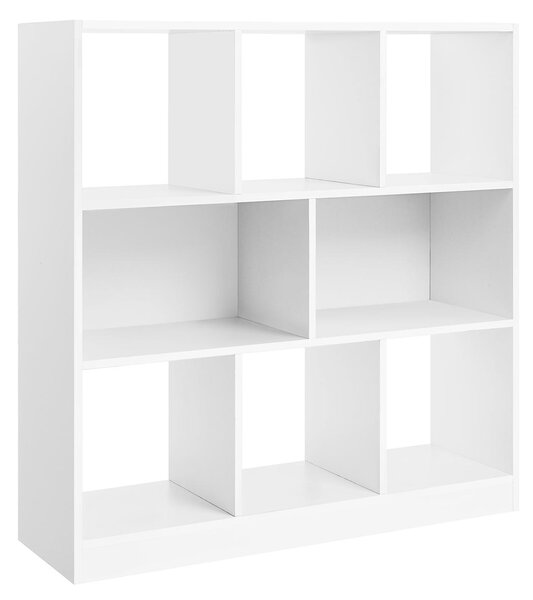 Armadio Porta CD - Librerie Scaffale Bianco Lucido 102x23x89,5 cm