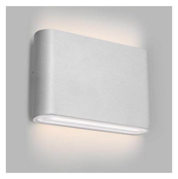 LED2 - Lampada da parete per esterni FLAT 2xLED/3W/230V IP65 bianco