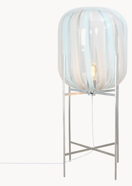 Lampada da terra media in vetro soffiato Oda