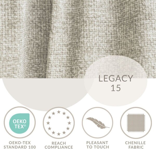 Divano angolare beige allungabile/con contenitore (con penisola a sinistra/con chaise lounge) con rivestimento in ciniglia Velto – Maison de Rêve