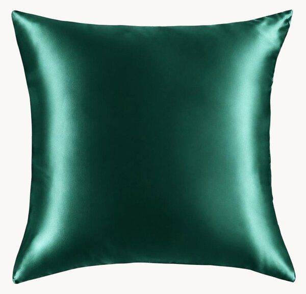 Federa in raso di seta di gelso 22 Momme 6A Premium Emerald Green