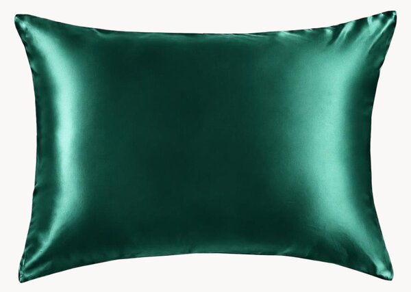 Federa in raso di seta Emerald Green