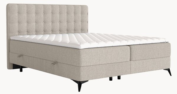 Letto boxspring fatto a mano con contenitore Annakie, H3