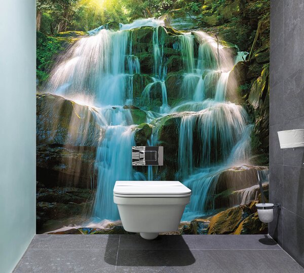 Carta da parati Cascate Azzurre, Carta da parati Natura, u26143 : Uwalls.it