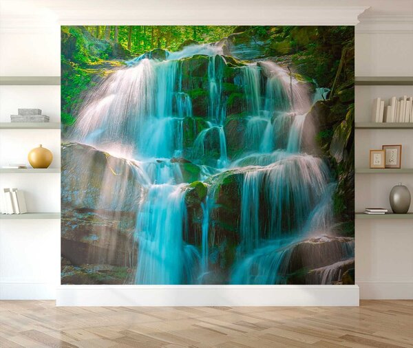 Carta da parati Cascate Azzurre, Carta da parati Natura, u26143 : Uwalls.it