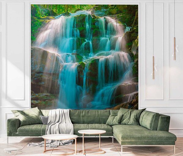 Carta da parati Cascate Azzurre, Carta da parati Natura, u26143 : Uwalls.it
