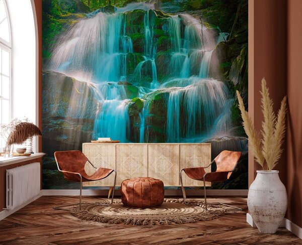 Carta da parati Cascate Azzurre, Carta da parati Natura, u26143 : Uwalls.it