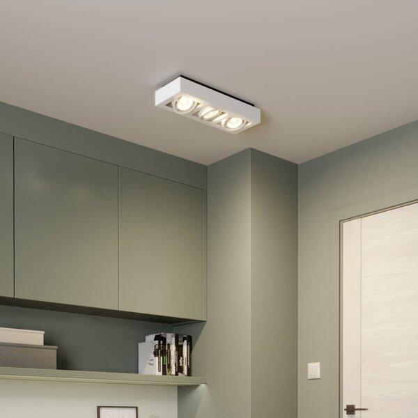 Plafoniera soffitto Ronka Arcchio, dimmerabile, Bianco / Opale, Soggiorno / Sala da pranzo, Alluminio, Moderno, Plafoniera