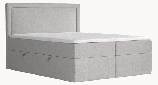 Letto boxspring fatto a mano con contenitore Maya, H3