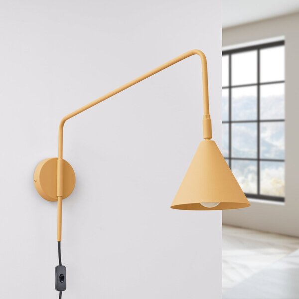Applique da parete SOLLUX LIGHTING, LYS, Dorato / Ottone, Soggiorno, Metallo, Scandinavo