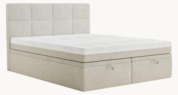 Letto boxspring in ciniglia fatto a mano con contenitore Umage, H3