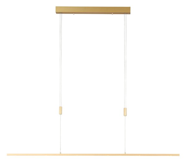Lampada a sospensione Quitani, Tolu, dimmerabile, Dorato / Ottone, Soggiorno, Metallo, Moderno