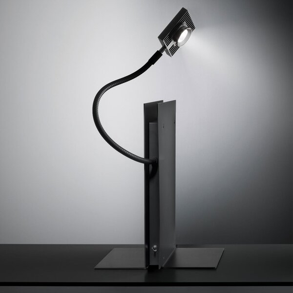 Lampade da tavolo Ingo Maurer, LED´s Oskar, Nero, Camera da letto, Metallo, Design
