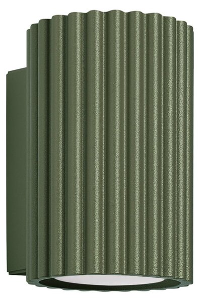 Applique da parete SOLLUX LIGHTING, ALORA, dimmerabile, Verde, Soggiorno, Alluminio