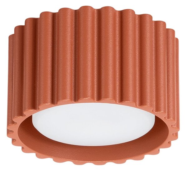 Plafoniera SOLLUX LIGHTING, RIBLA, dimmerabile, Marrone / Ruggine, Soggiorno, Alluminio