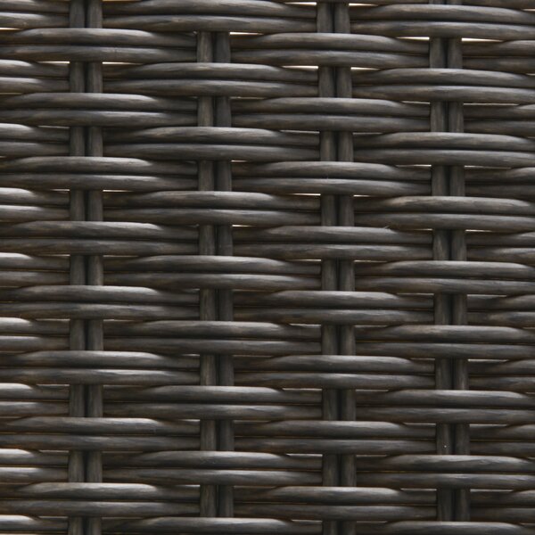 Outsunny Poltrona a Dondolo con Cuscino d'Assise Sfoderabile, Effetto Rattan, in Resina Intrecciata, 66x88x98 cm, Marrone | Aosom Italy