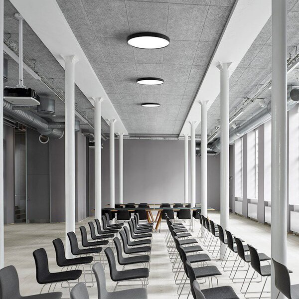 Plafoniera LOOM DESIGN, Lucia, dimmerabile, Nero, Soggiorno, Metallo, Moderno
