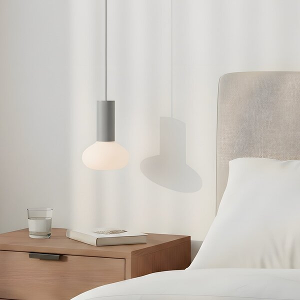 Lampada a sospensione ALDEX, Flo, dimmerabile, Grigio, Soggiorno, Metallo, Design