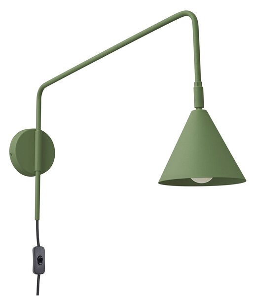 Applique da parete SOLLUX LIGHTING, LYS, Verde, Soggiorno, Metallo, Scandinavo