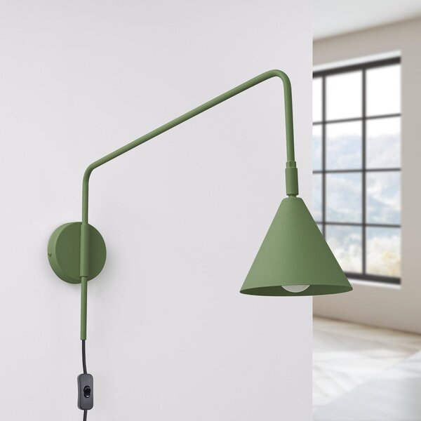 Applique da parete SOLLUX LIGHTING, LYS, Verde, Soggiorno, Metallo, Scandinavo