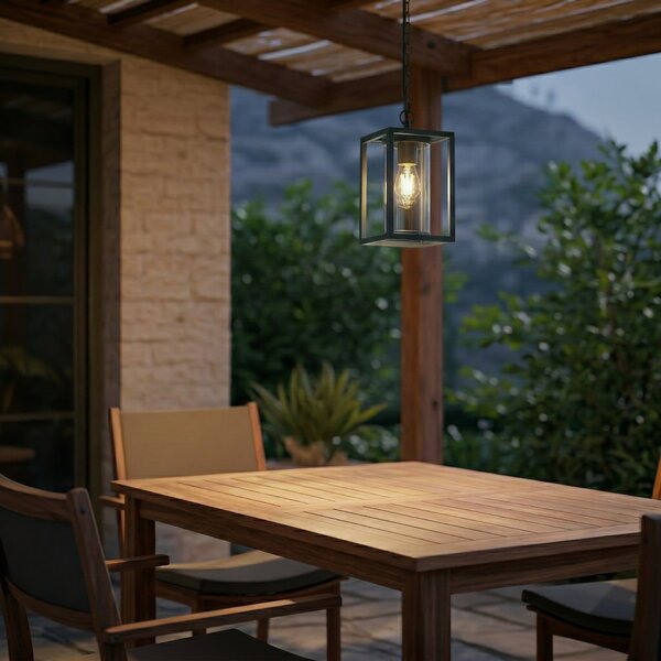 Lampade da esterno Lucande, Ferda, dimmerabile, Verde, Terrazza, Alluminio, Moderno