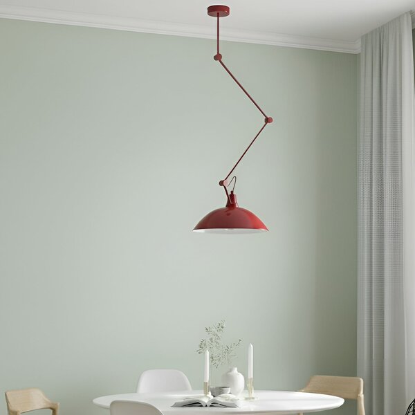 Lampada a sospensione ALDEX, Melos, dimmerabile, Rosso, Soggiorno, Metallo, Scandinavo