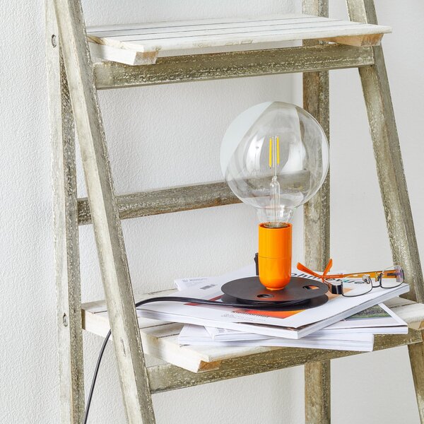 Lampade da tavolo FLOS, Lampadina, Arancione, Soggiorno, Metallo, Design