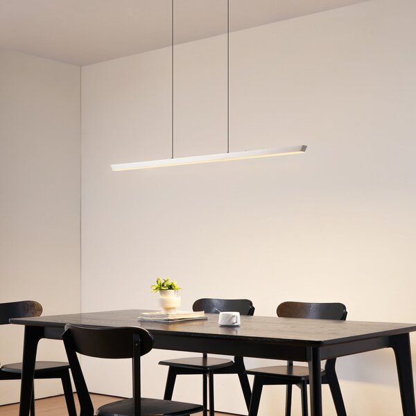 Lampada a sospensione Lucande, Solvar, dimmerabile, Metallizzato, Soggiorno, Metallo, Moderno