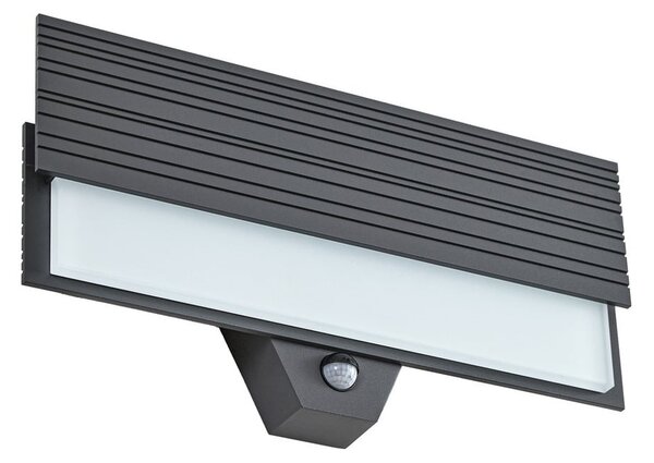 Lampade da esterno Lucande, Melira, Nero, Terrazza, Alluminio, Moderno