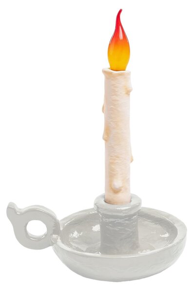 Lampade da tavolo SELETTI, Grimm Bugia, dimmerabile, Bianco, Soggiorno, Plastica, Design