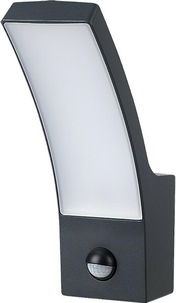 Rabalux 7505 Palanga lampada da parete per esterni, 12W, 3000K, 800lm, alluminio, bianco antracite, bianco caldo, IP44, 24cm
