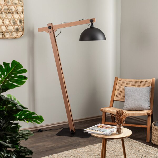 Lampada da terra Envostar, Stort, Nero, Soggiorno, Metallo, Campagna / rustico