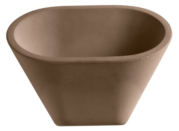 Applique da parete Foscarini, Aplomb R7s, dimmerabile, Marrone / Ruggine, Soggiorno, Cemento, Design
